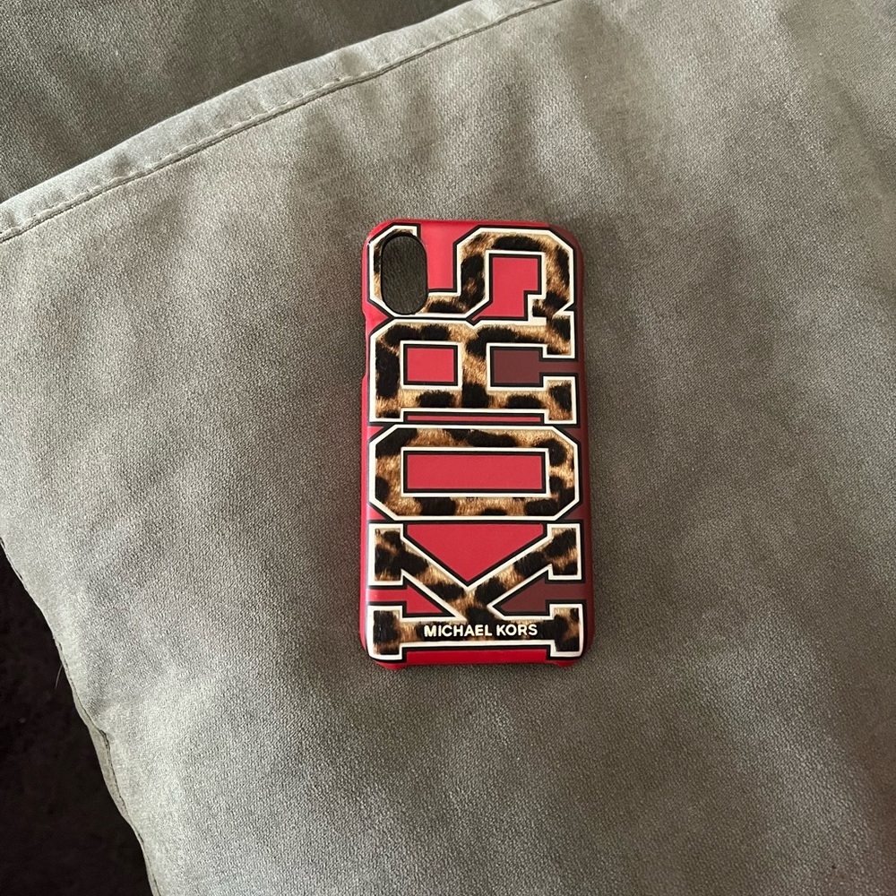 Micheal Kors IPhone X phone case fur in letters